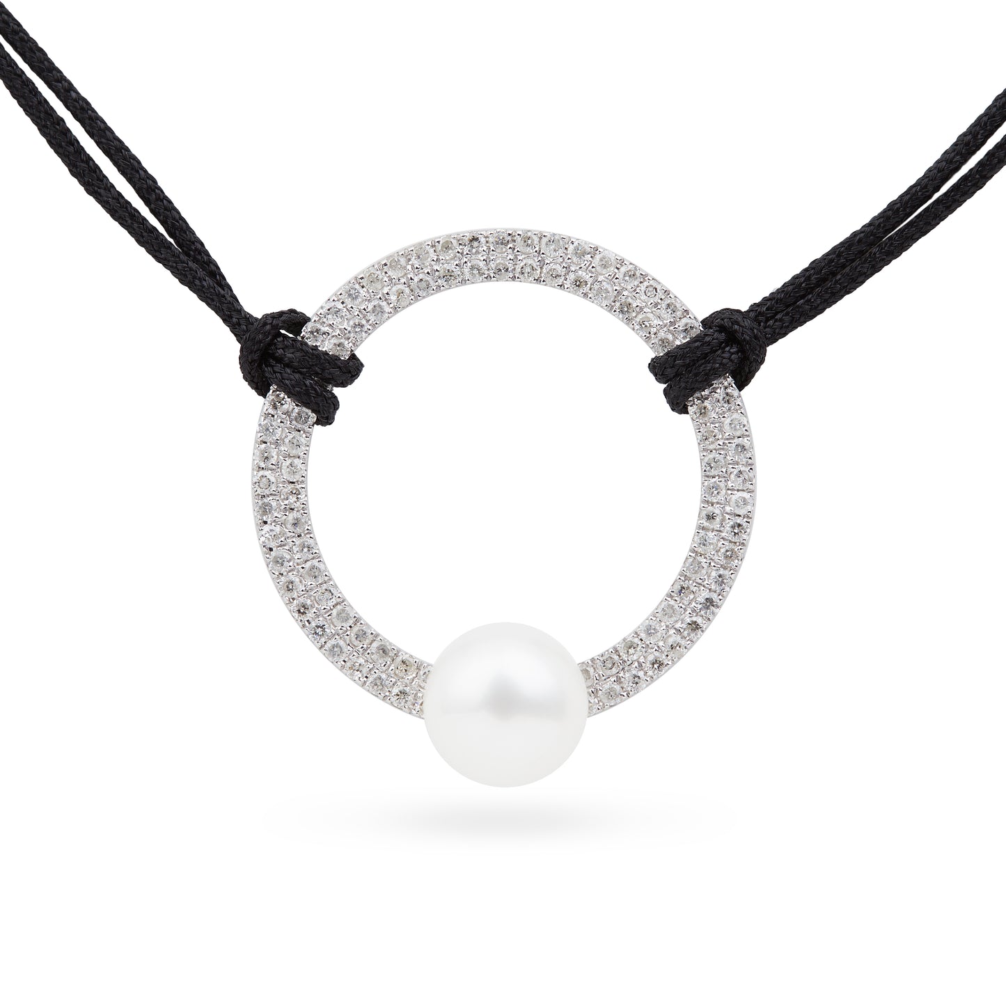 Sofia Choker Cord - White diamonds