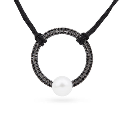 Sofia Choker Cord - White diamonds
