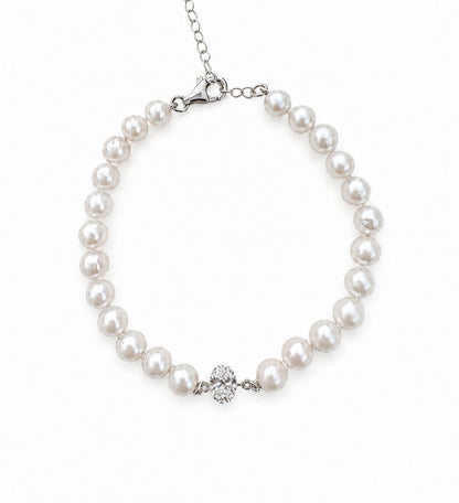 Chocker oval diamond pearls