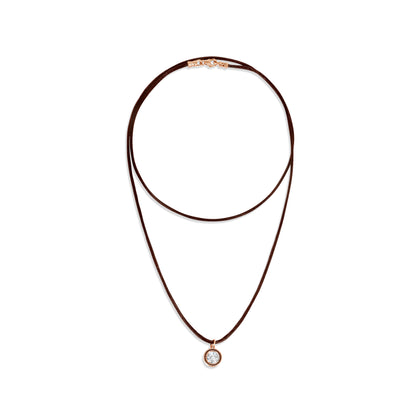 Necklace Round cut silk