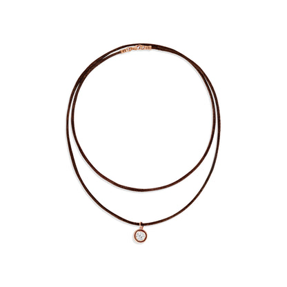 Necklace Round cut silk