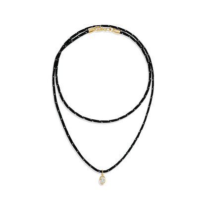 Necklace Oval cut tricolor