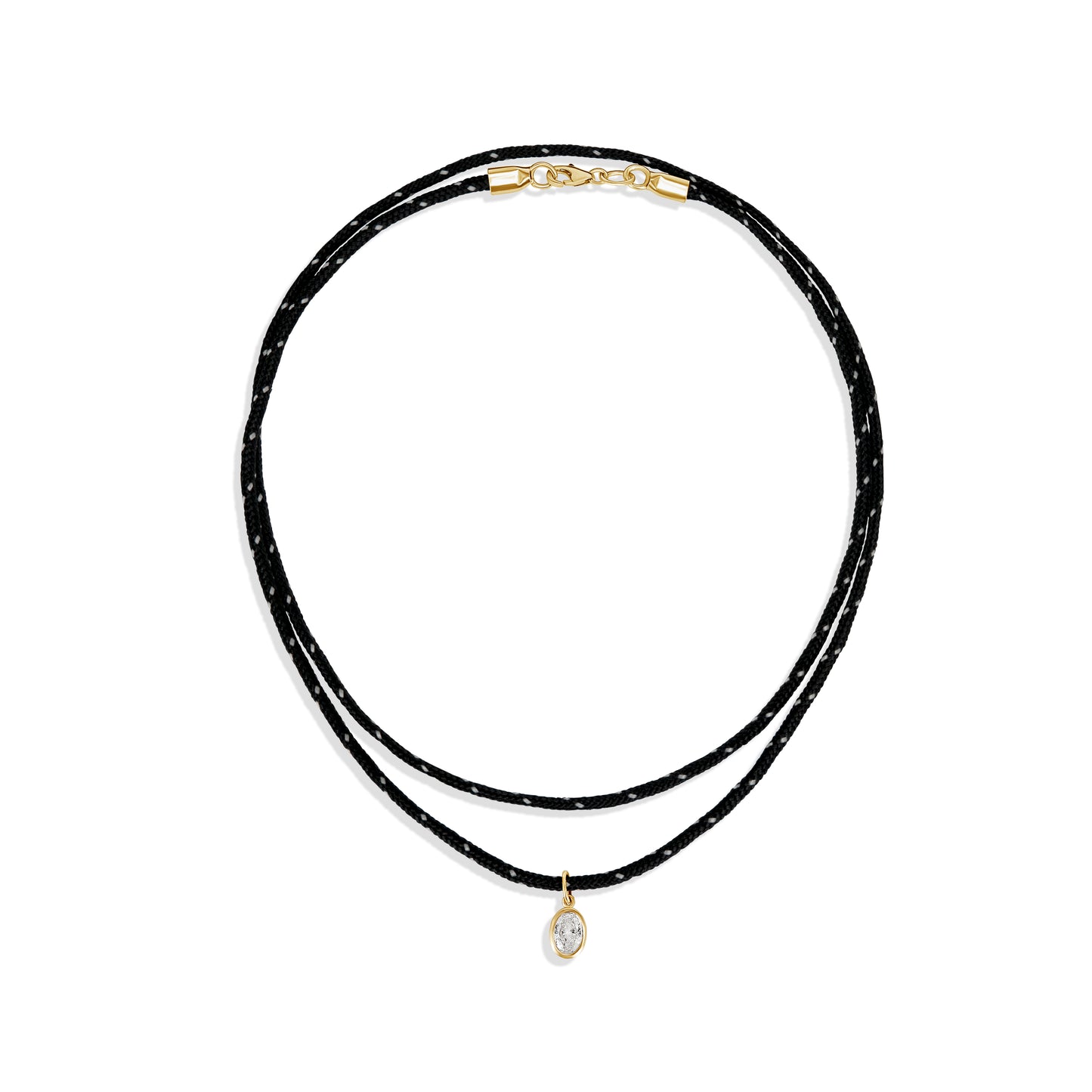 Necklace Oval cut tricolor