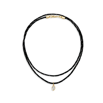 Necklace Oval cut tricolor