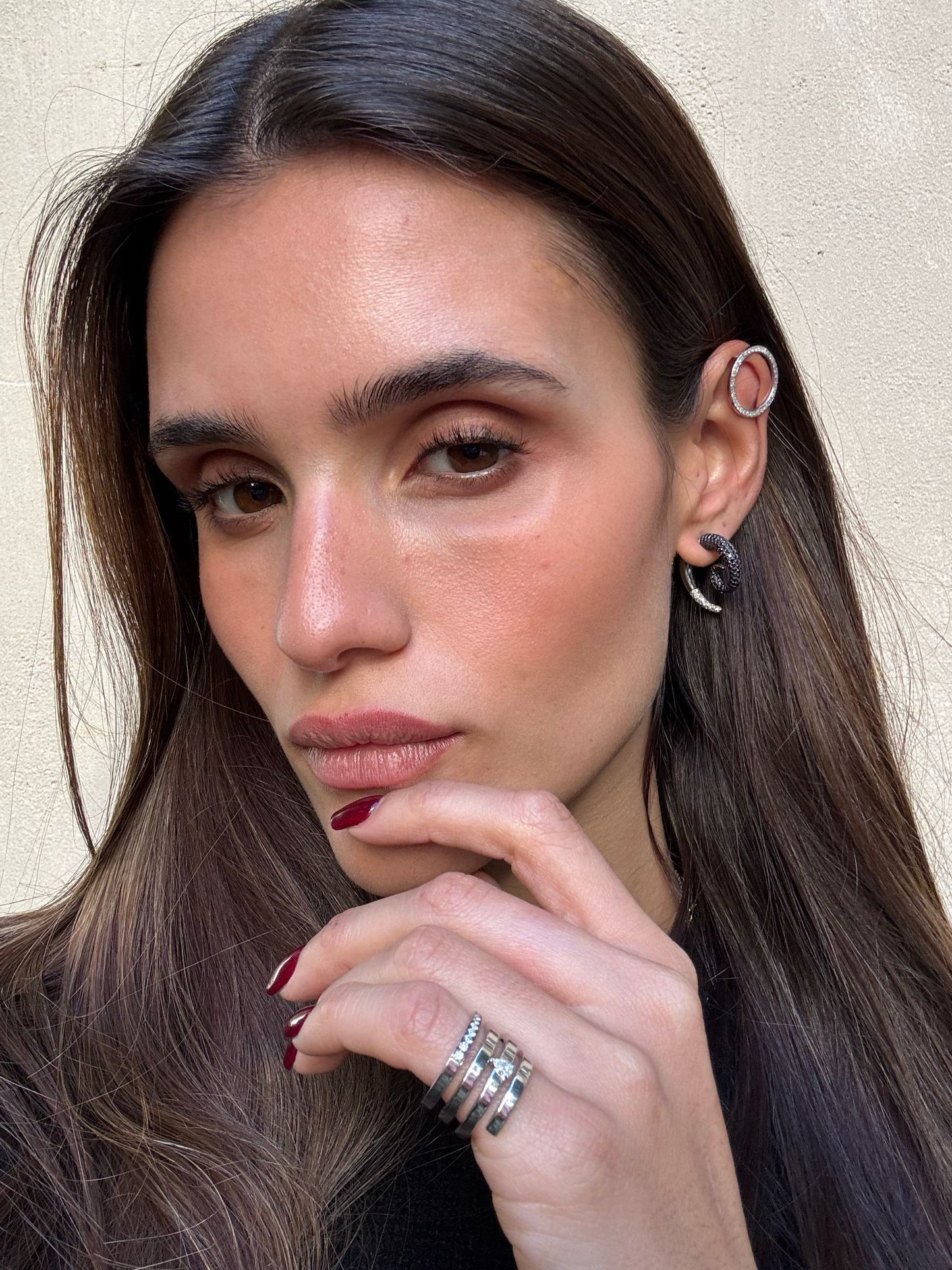 Izabel Earcuff  | White diamonds